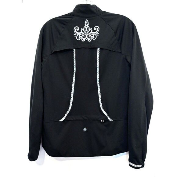 Athleta Queen of the Mountain Black Jacket Running Reflective Small-READ - Picture 1 of 12